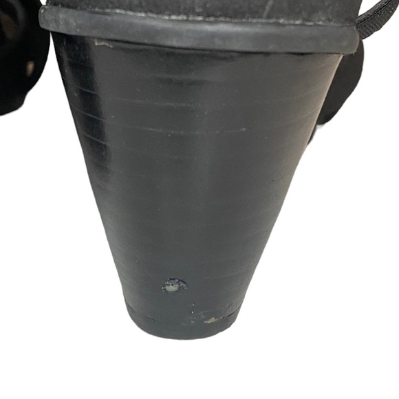 Essence By Aetrex strappy sandals heels black shoes womens size 9 Wide - Picture 10 of 12